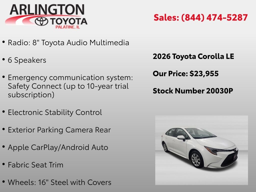 2026 Toyota Corolla LE