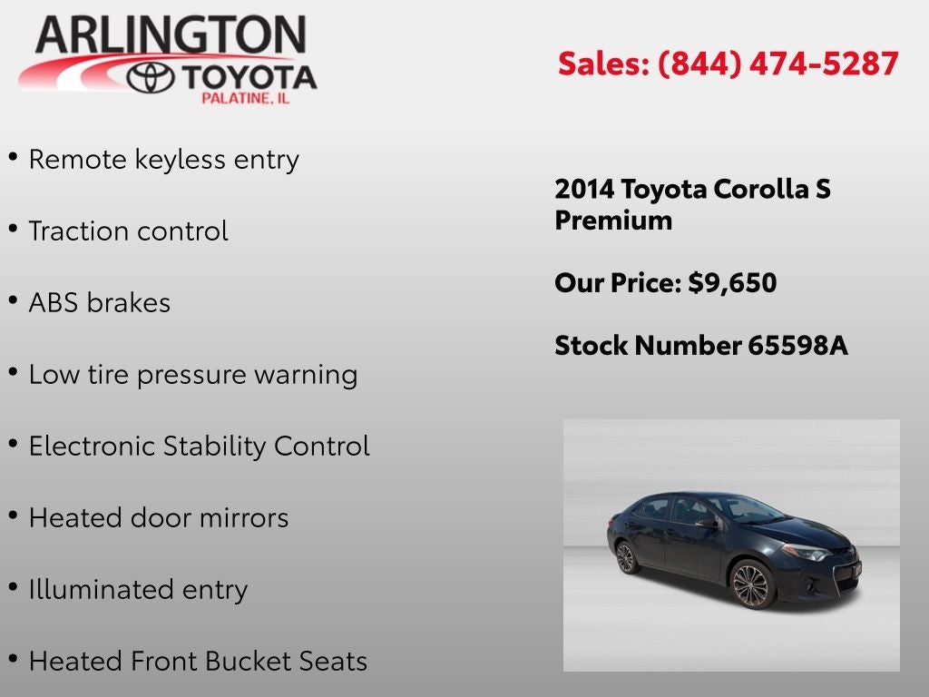 2014 Toyota COROLLA S Premium