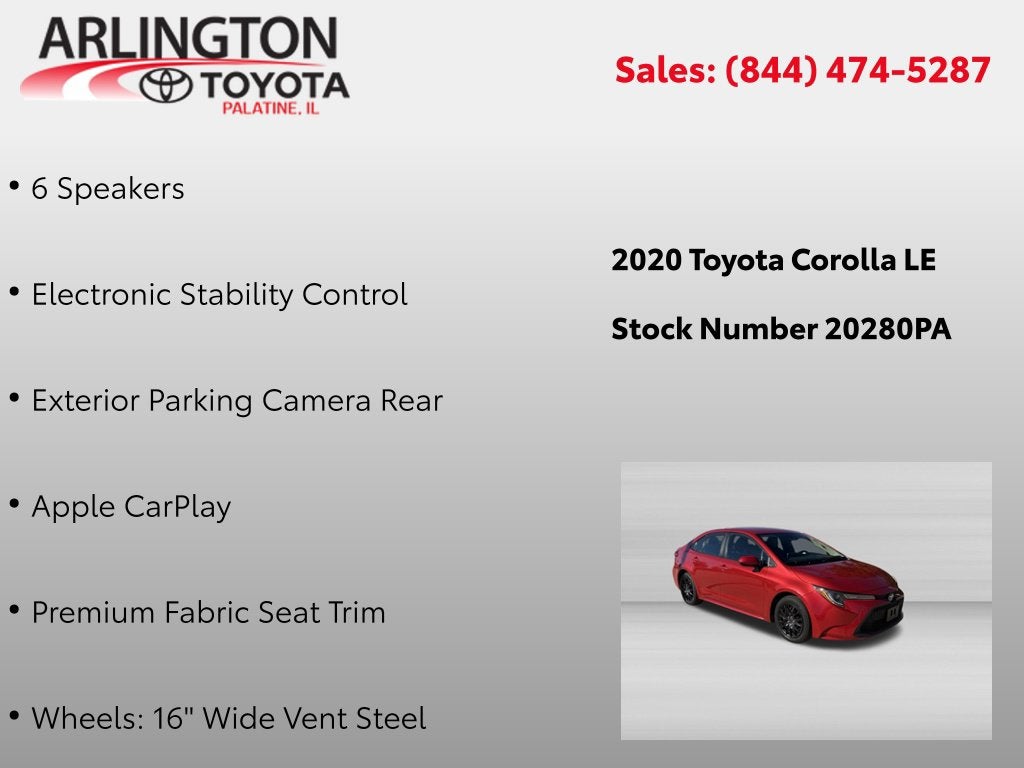 2020 Toyota Corolla LE