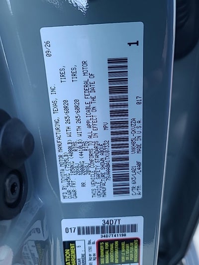 2026 Toyota Sequoia Platinum