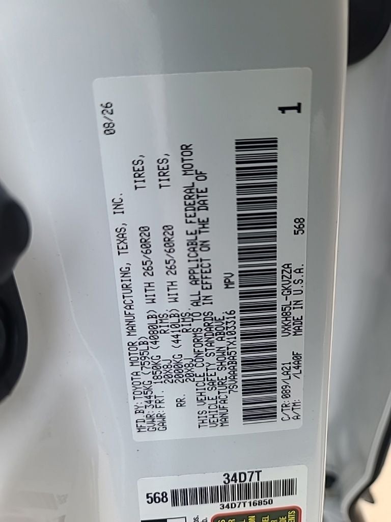 2026 Toyota Sequoia Platinum