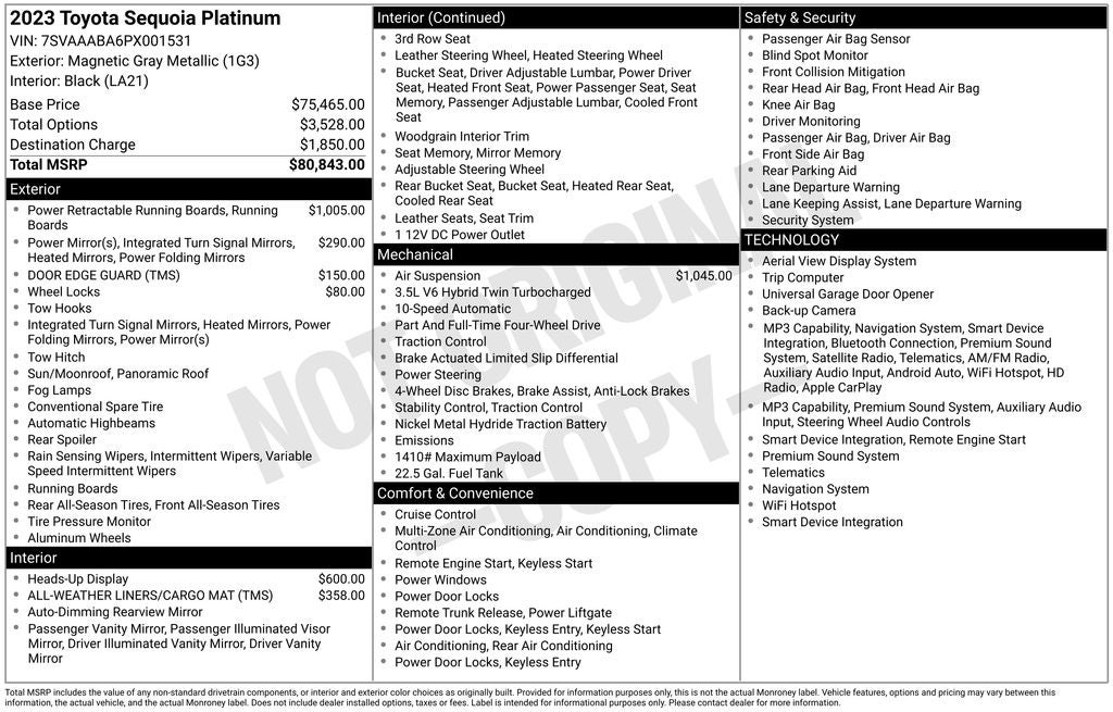 2023 Toyota Sequoia Platinum