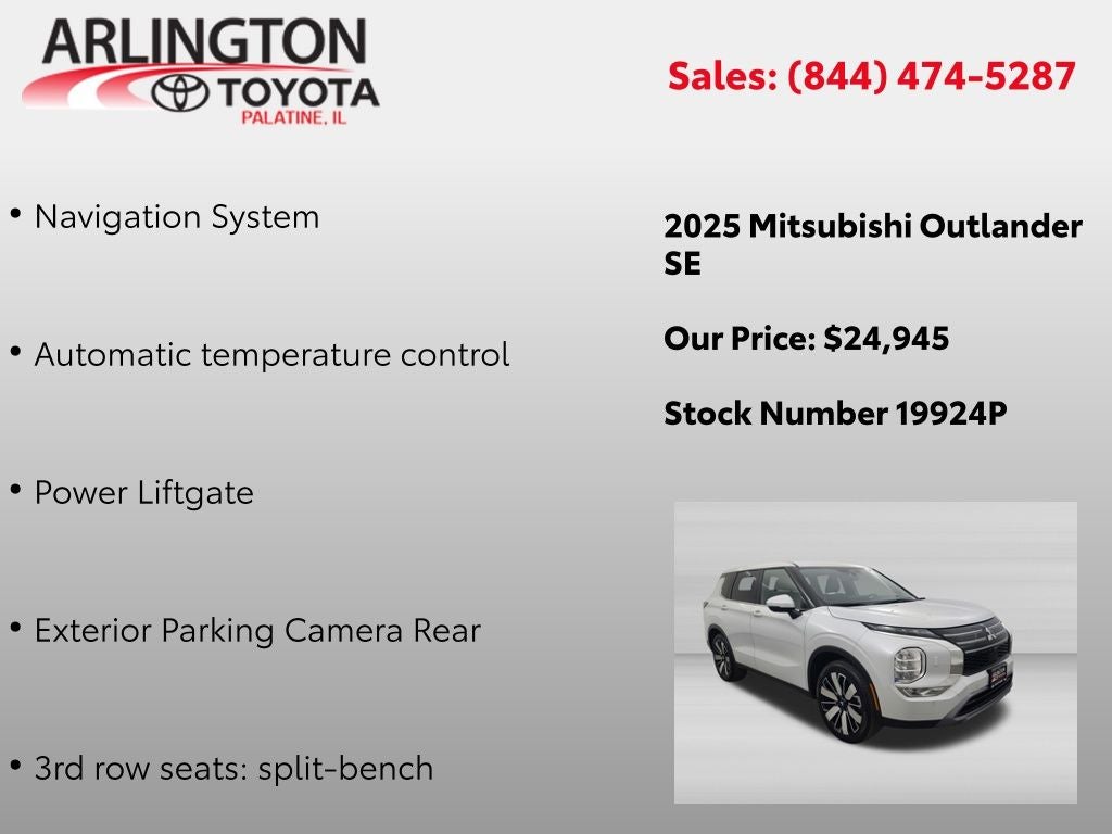 2025 Mitsubishi Outlander SE