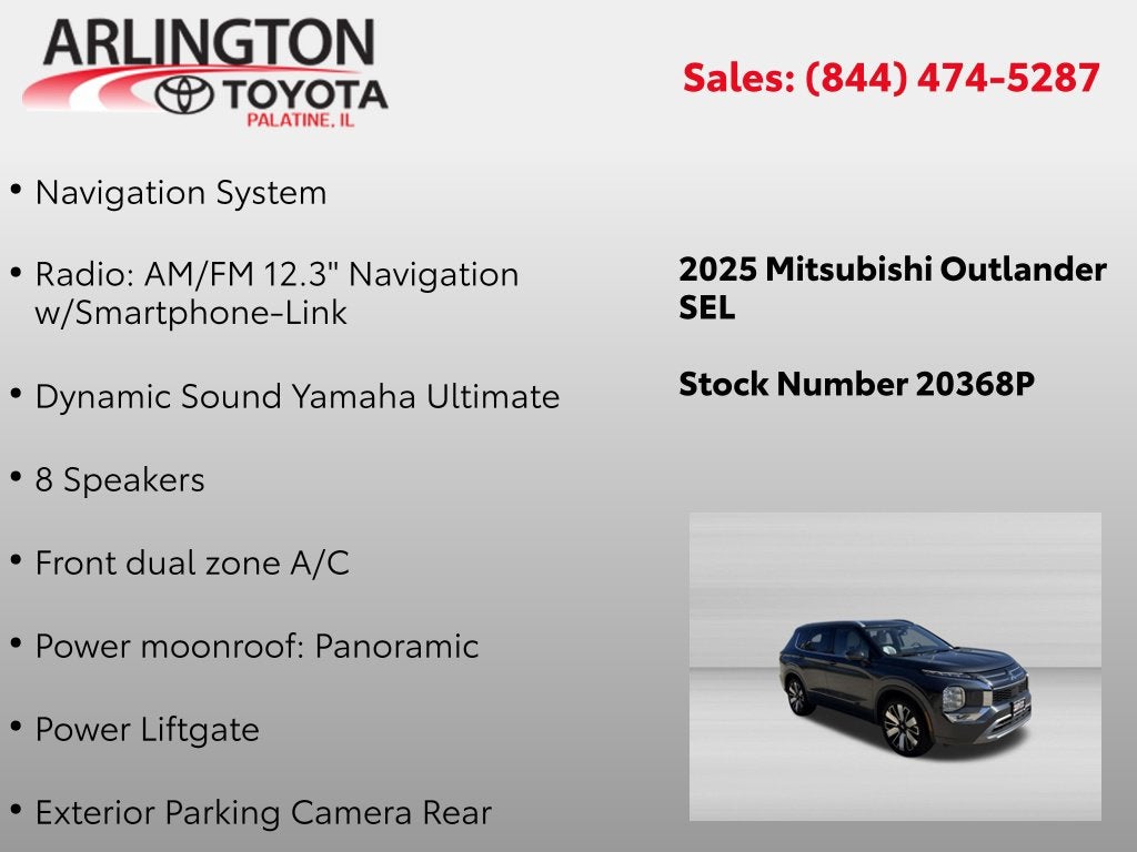 2025 Mitsubishi Outlander SEL