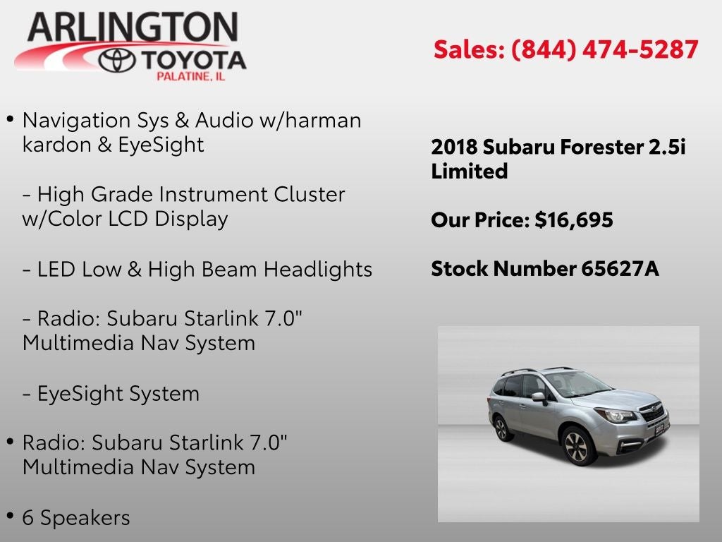 2018 Subaru Forester 2.5i Limited