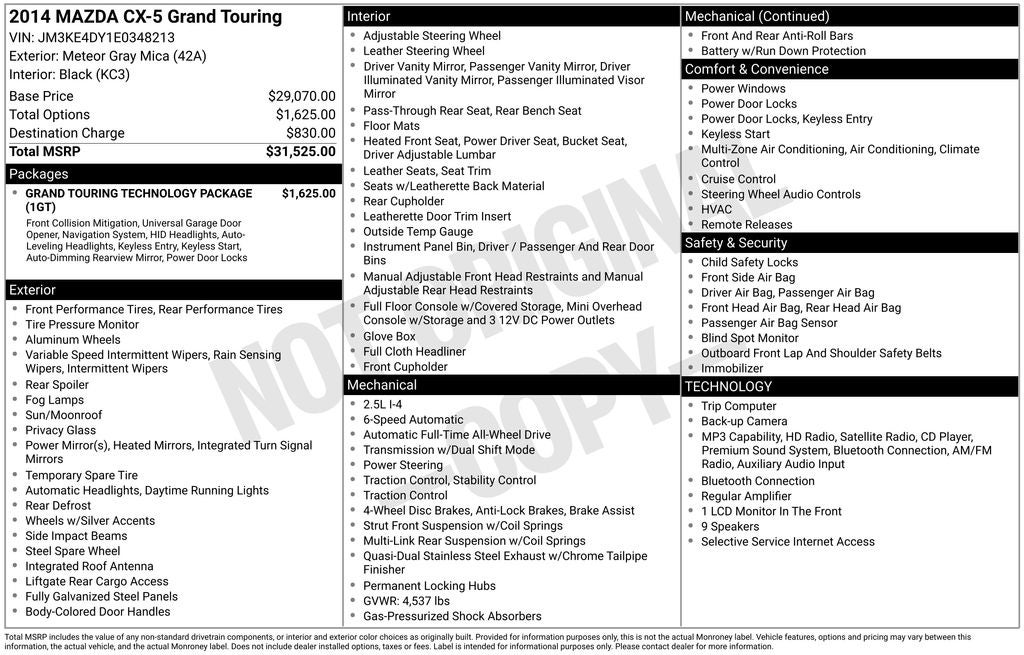 2014 Mazda Mazda CX-5 Grand Touring
