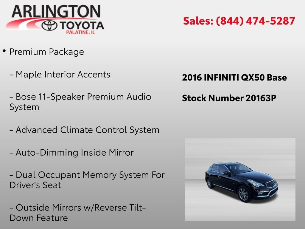 2016 INFINITI QX50 Premium Plus