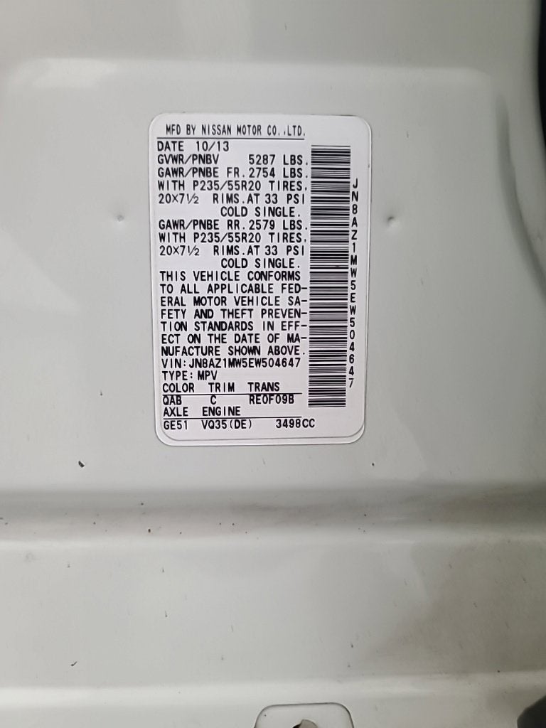 2014 Nissan Murano Platinum