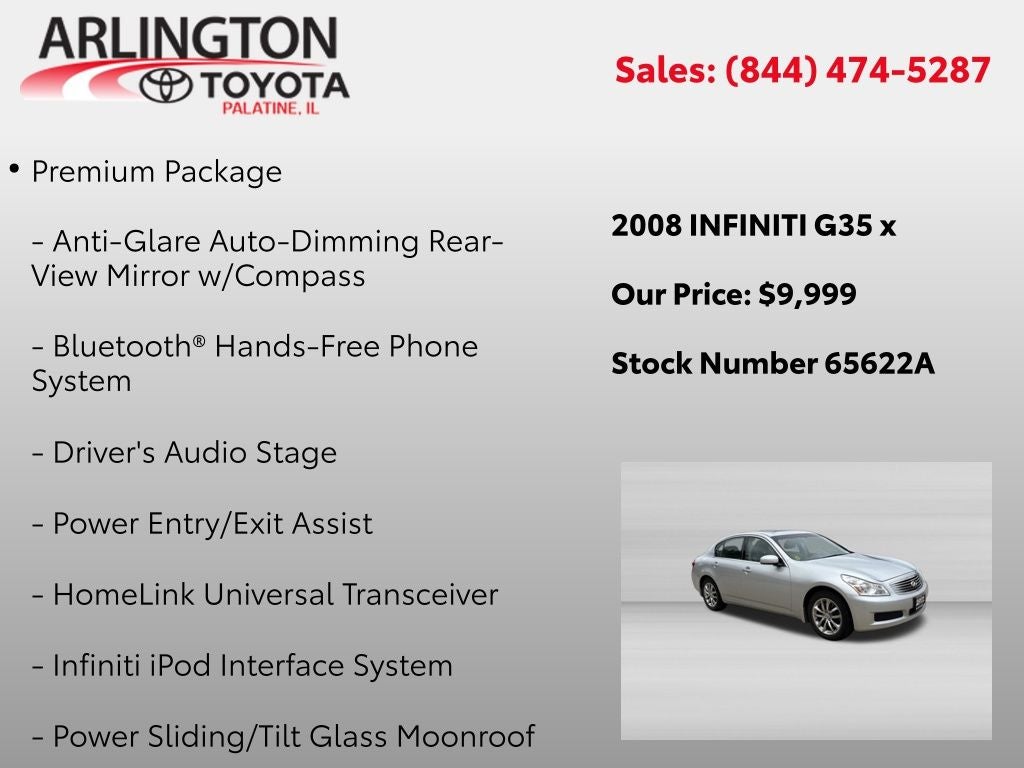 2008 INFINITI G35 X