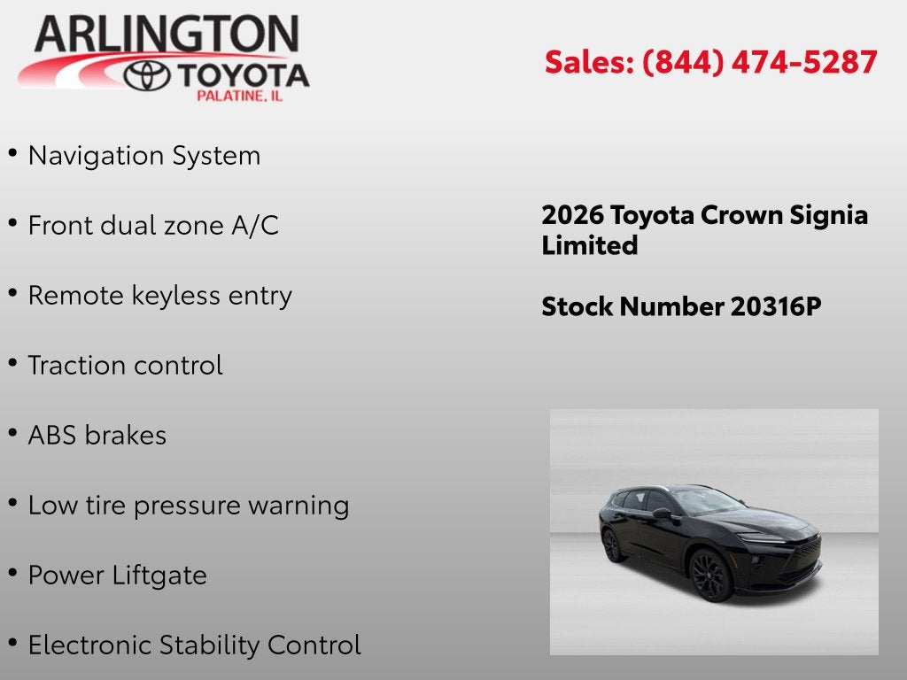 2026 Toyota Crown Signia Limited