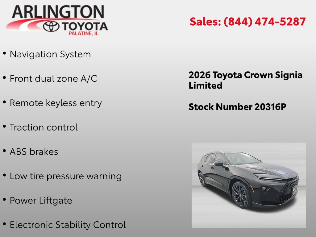2026 Toyota Crown Signia Limited