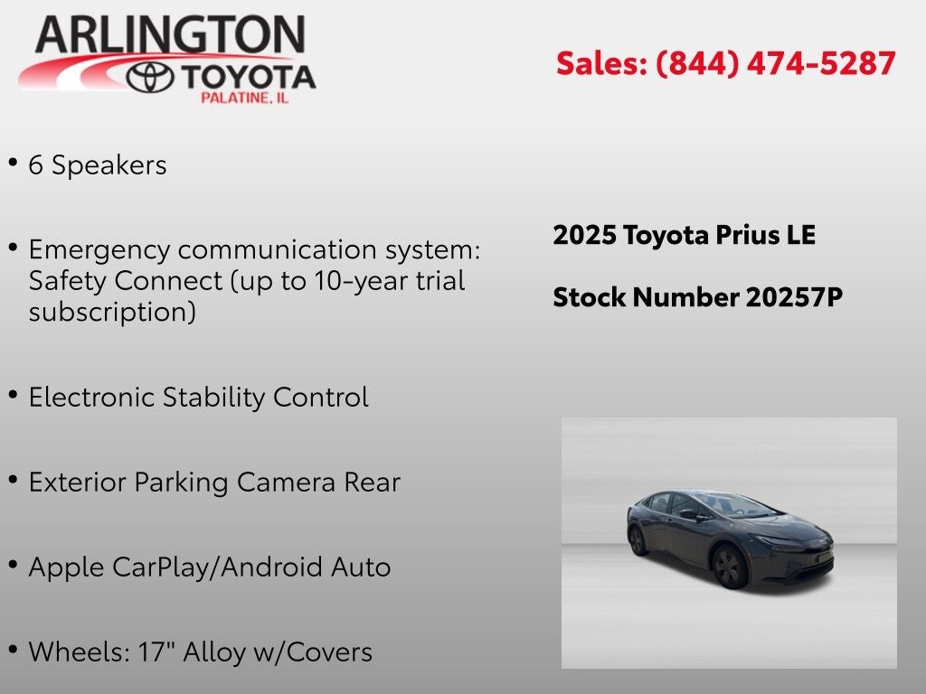 2025 Toyota Prius LE