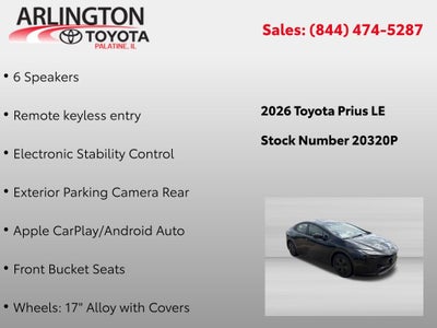 2026 Toyota Prius LE
