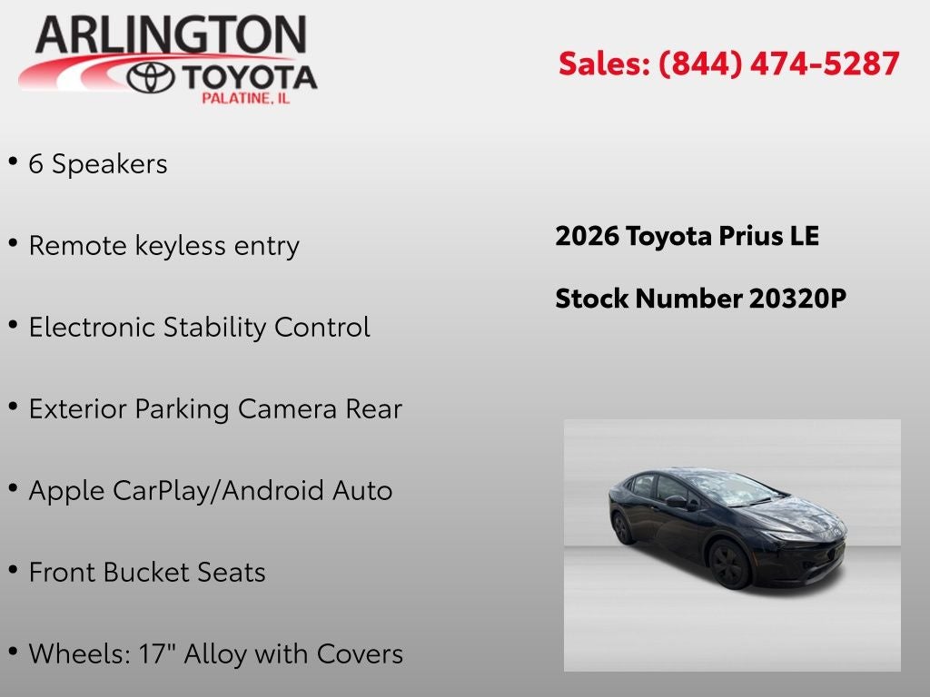2026 Toyota Prius LE