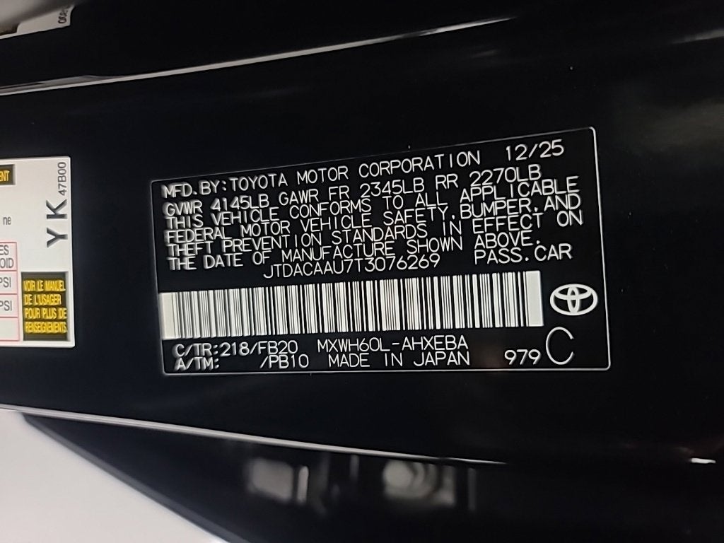 2026 Toyota Prius LE