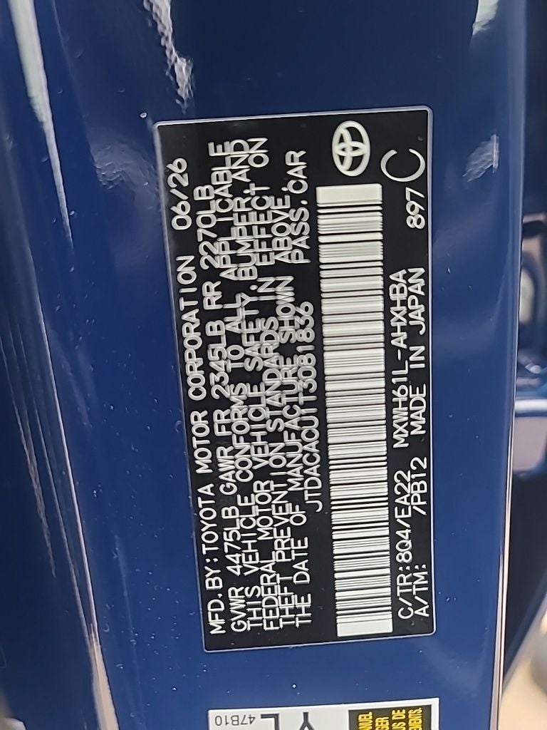 2026 Toyota Prius Plug-in Hybrid XSE Premium