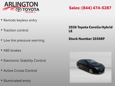 2026 Toyota Corolla Hybrid LE
