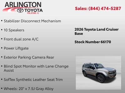 2026 Toyota Land Cruiser Land Cruiser