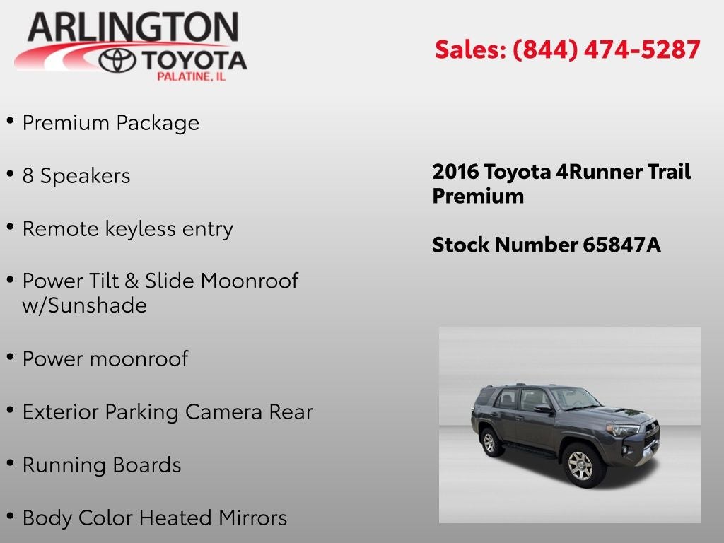2016 Toyota 4Runner Trail Premium
