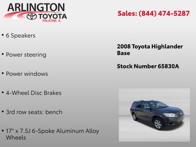2008 Toyota HIGHLANDER Base