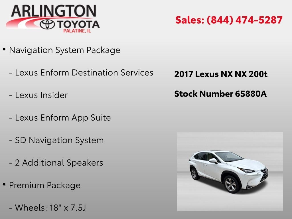 2017 Lexus NX 200t