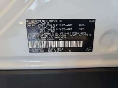 2026 Toyota bZ XLE
