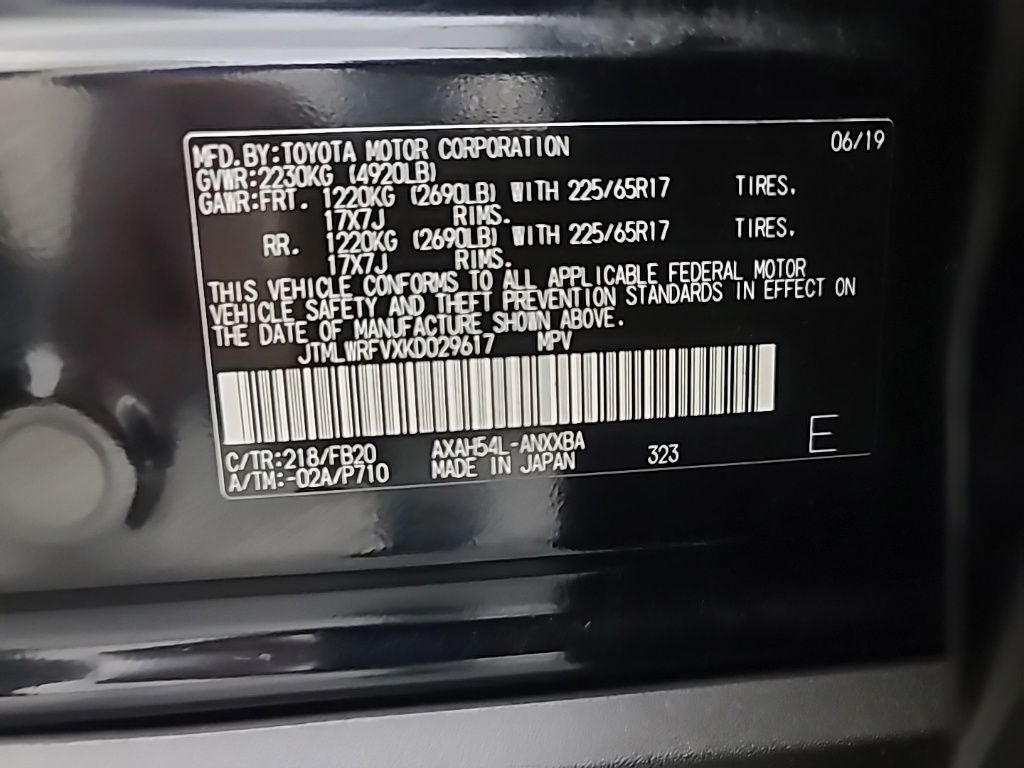 2019 Toyota RAV4 HYBRID LE
