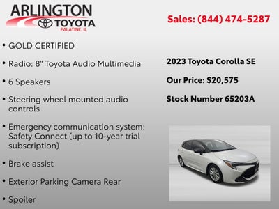 2023 Toyota COROLLA HATCHBACK SE