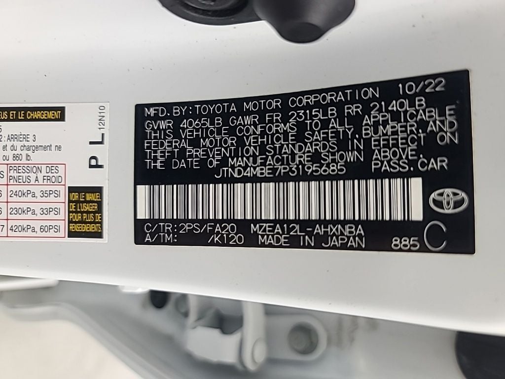 2023 Toyota COROLLA HATCHBACK SE