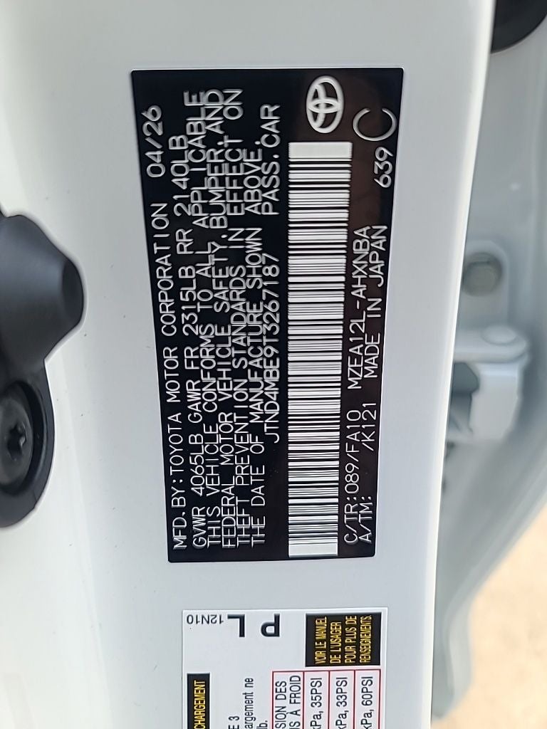 2026 Toyota Corolla Hatchback SE
