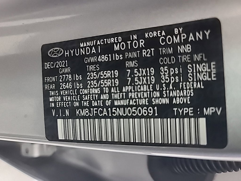 2022 Hyundai Tucson SEL Convenience