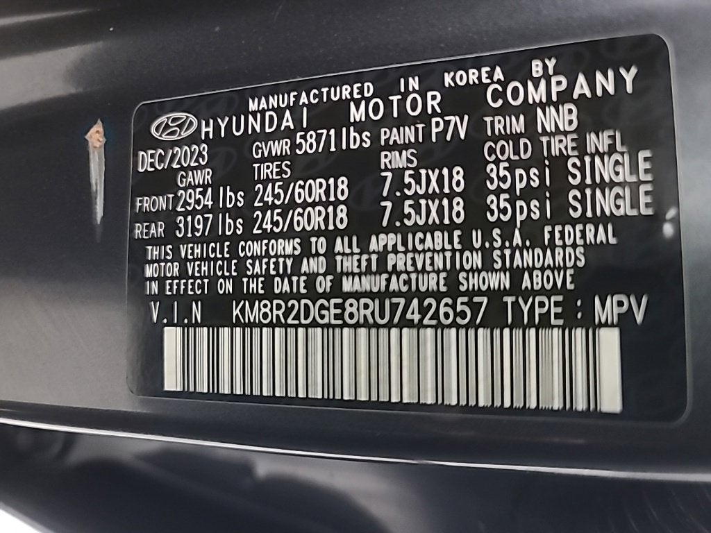 2024 Hyundai Palisade SEL 7 Passenger
