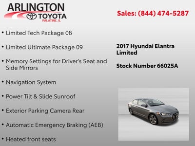 2017 Hyundai Elantra Limited