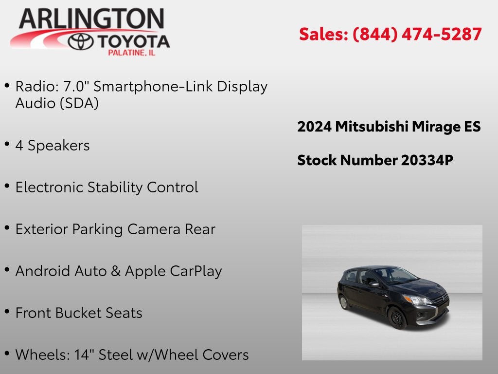 2024 Mitsubishi Mirage ES