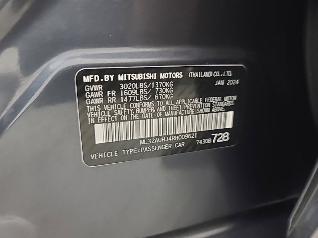 2024 Mitsubishi Mirage ES