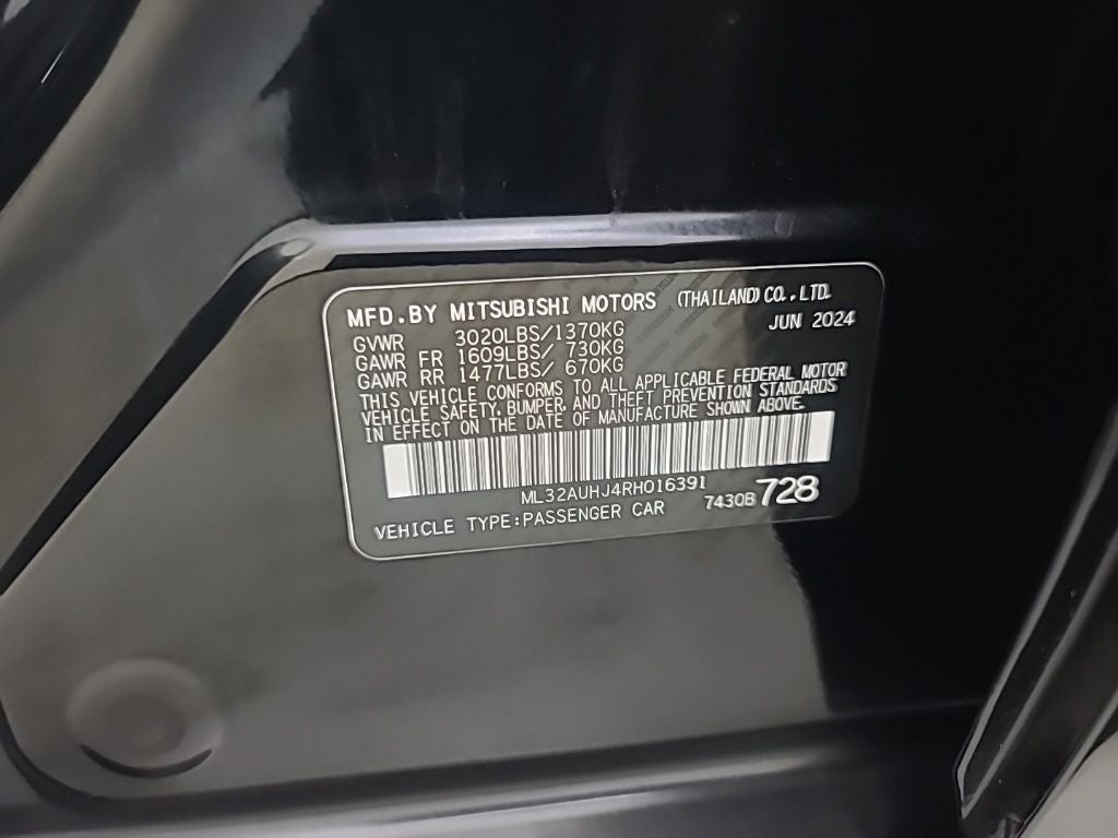 2024 Mitsubishi Mirage ES