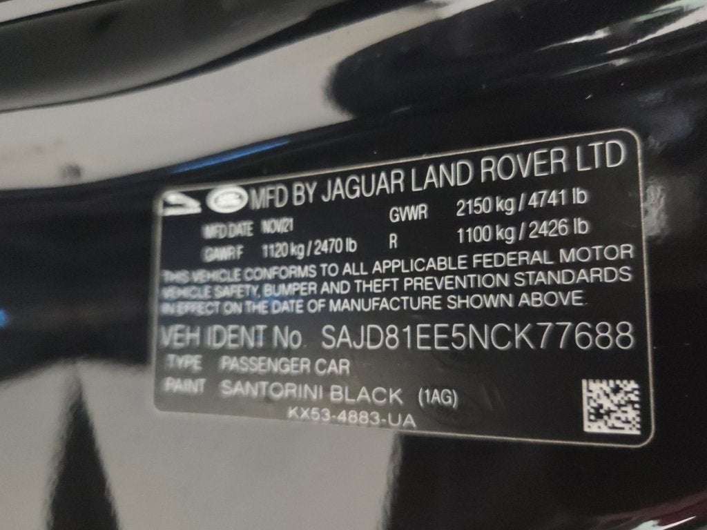 2022 Jaguar F-TYPE P450R DYNAMIC