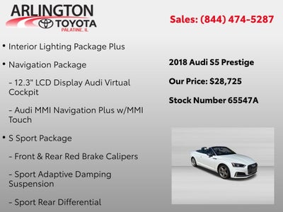 2018 Audi S5 3.0T Prestige quattro