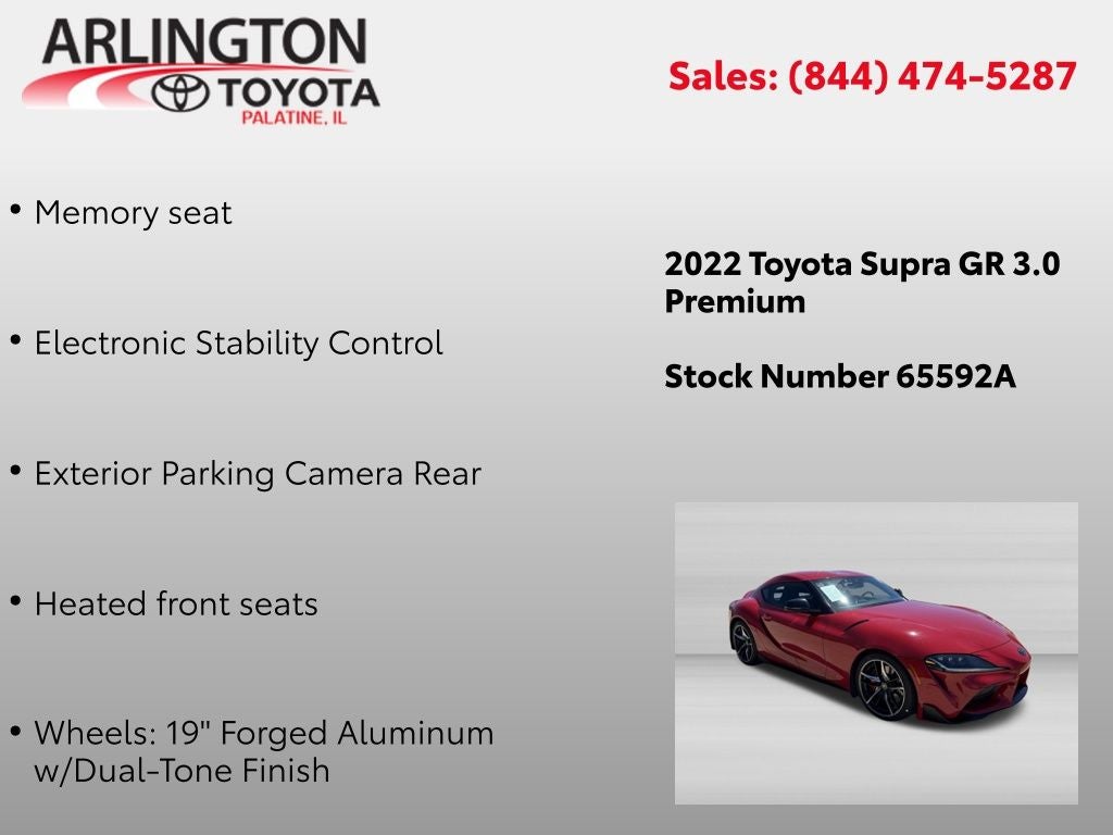2022 Toyota GR Supra 3.0 Premium