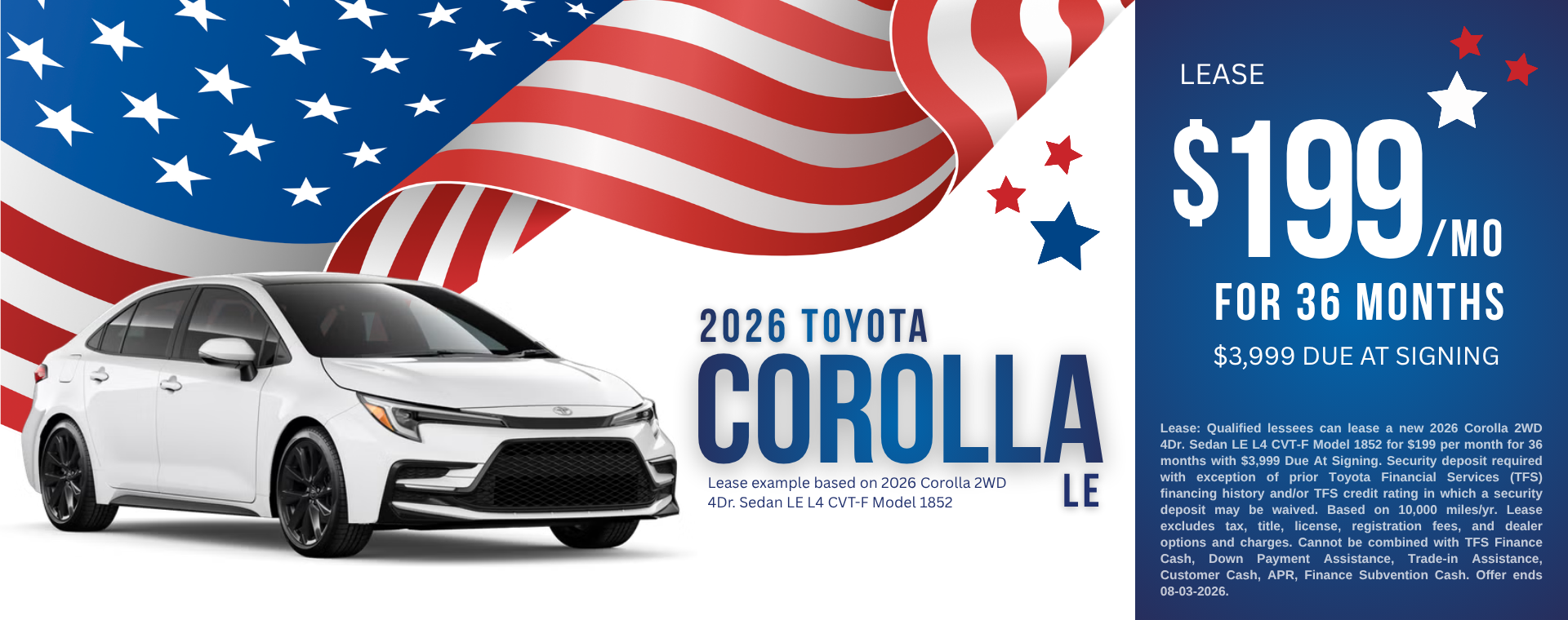 Corolla Lease Special July