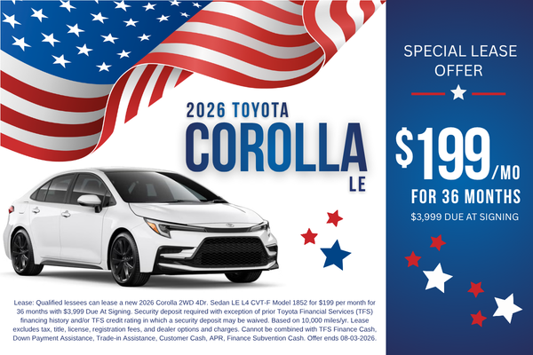 Special Lease Corolla July