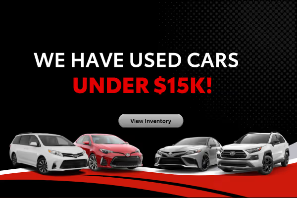 We Have Used Under $15k at Arlington Toyota in Palatine IL