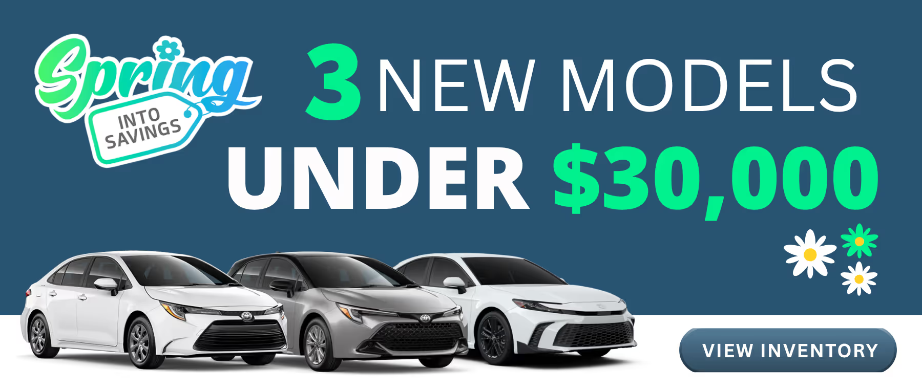 3 New Models Under $30,3000 at Arlington Toyota in Palatine IL